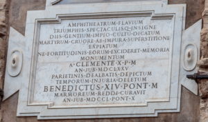 Kolezyum arena kitabesi, Roma
