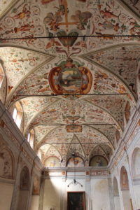 Inside Certosa di Pavia monastery, Pavia 