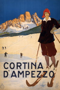 Cortina d'Ampezzo 1920 travel poster