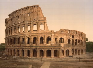 Exterior of the Coliseum, Rome, Italy