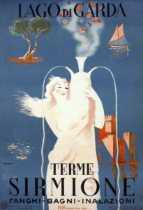 sirmione terme vintage posters Italy tourism