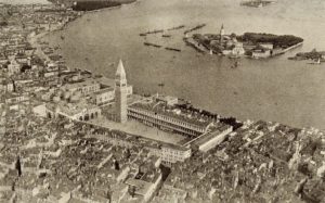 Venice aerial photo, 1922 Venezia Italy