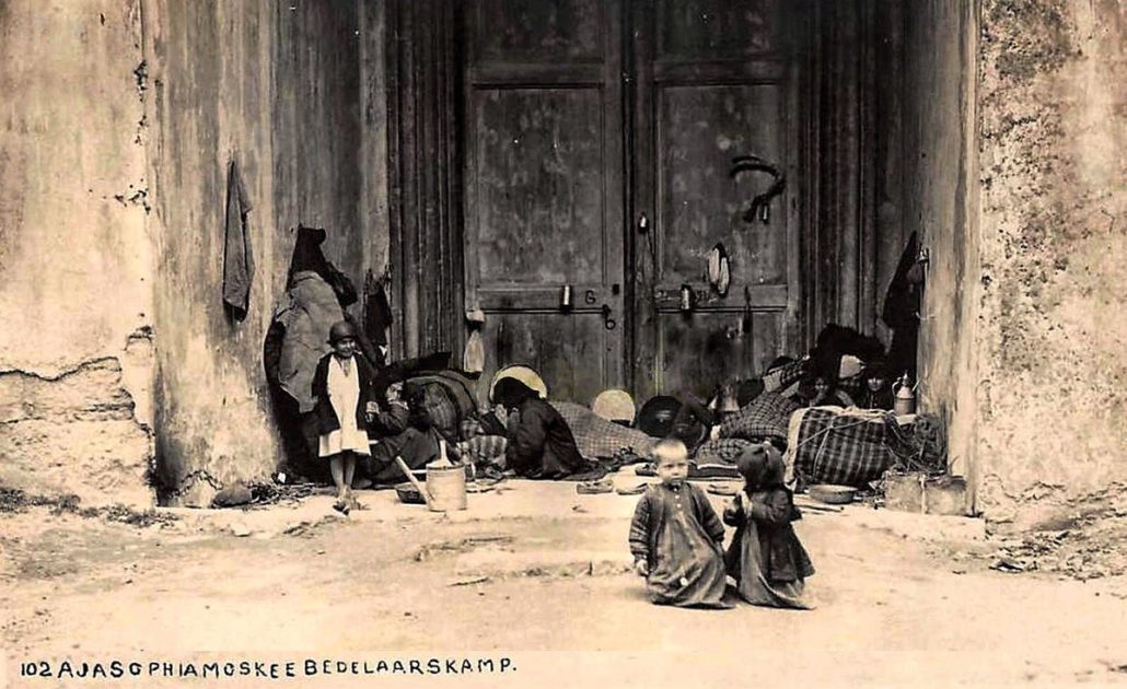 once upon a time the poor and homeless lived in front of Hagia Sophia’s doors