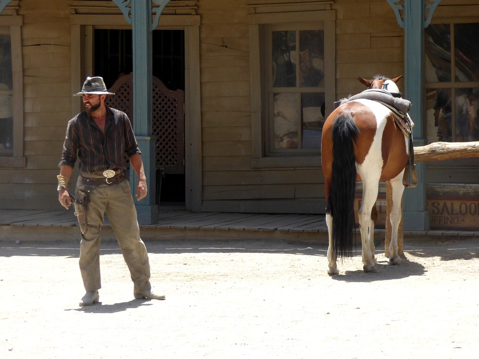 a scene from western movie