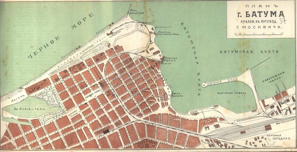 Batum map (Moskvich, 1913)