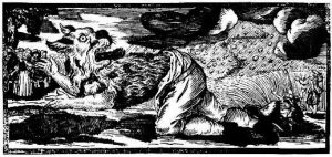 German woodcut of werewolf from 1722.