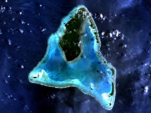 Aitutaki NASA satellite image