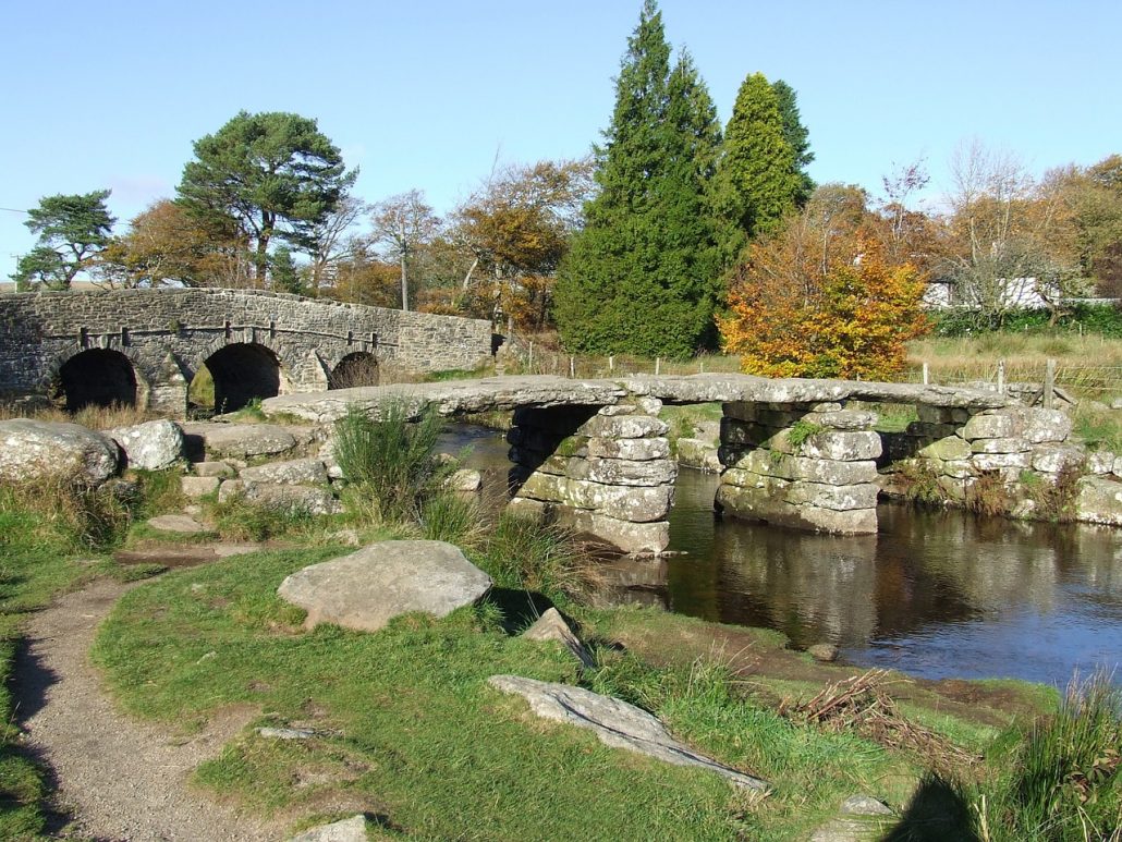 Dartmoor stone bridge England