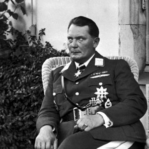 German newspapers report that Göring, monstrously fat head of the Luftwaffe & former WWI ace pilot, personally flew a plane over London yesterday to inspect bomb damage.