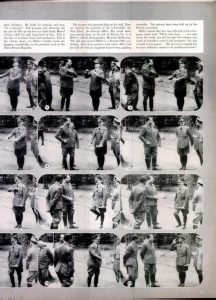 LIFE magazine prints "Hitler's victory Lindy Hop"- footage of a joyful Führer dancing a jig after the surrender of France in June. It's actually a fake created by a Canadian propagandist. John Grierson, head of Canadian propaganda, has looped 1.5 seconds of footage of Hitler stepping backwards to make it look like he's dancing childishly with glee