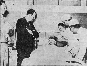 Leon Trotsky, founder of Red Army & arch-enemy of Stalin now living in exile in Mexico, has been stabbed in the back of his head with an icepick by an assassin. He's not expected to survive.