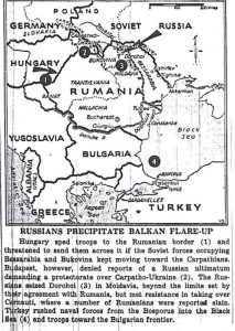 Romanian Army is mobilising- not to fight occupying Russians, but to deter neighbours Hungary & Yugoslavia, both now greedily eyeing vulnerable border territories.
