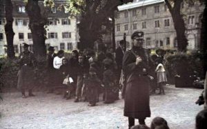 "Gypsies" (Roma & Sinti people) now being rounded up in Germany for "resettlement" in occupied Poland- in concentration camps.