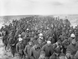 Surrounded, their backs to the sea, the last Italian garrisons at Bardia have surrendered- total now 36,000 prisoners captured by Australians & British, including 4 Italian generals.