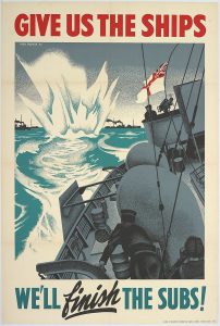 British government announces in last year Germans sank over 3.5 million tons of shipping bound for UK- horrific losses, worse than all but the worst year of the Great War. Give us the ships. We'll finish the subs