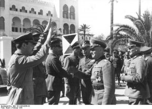 German General Erwin Rommel has arrived in Tripoli with newly formed "Afrikakorps"- ready to face an Allied army for control of North Africa