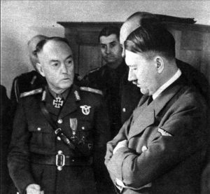 Hitler has met Romanian leader Marshal Antonescu, to discuss German plans to invade USSR in the summer- hopes Romania will join war against the Soviets. Antonescu has agreed to send Romania into war against Soviets- but first, he plans to crush his right-wing rivals, Romanian Fascist movement the Iron Guard.