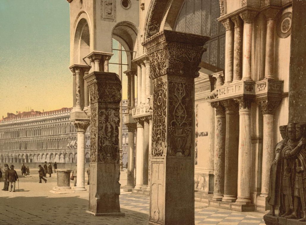 The Pillars of Acre, Columns of St. Mark's Church, Venice, Italy 1890-1900