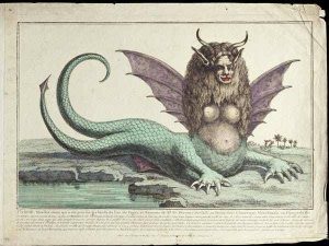Harpies were creatures that were half human female, half bird, half reptile, or even half fish. They serve as winds that would carry people away. Some think they are from the Underworld, others that they are ghosts.