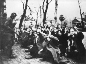 Nazi military police are roaming streets of Amsterdam, beating & arresting Dutch Jews; 389 to be sent to German concentration camps.