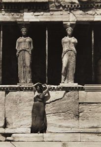 Isadora Duncan at the Acropolis of Athens,1920.