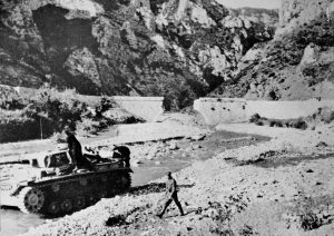 Wehrmacht now staging an all-out attack on ANZAC forces at Thermopylae- Australians & New Zealanders have destroyed 15 German panzers so far.