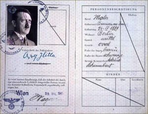 British Special Operations Executive- smuggling spies into occupied Europe- demonstrate their forgery skills by creating a perfect German passport- for Adolf Hitler.