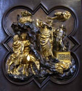 Lorenzo Ghiberti's Isaac's Sacrifice. Bargello MUSEUM