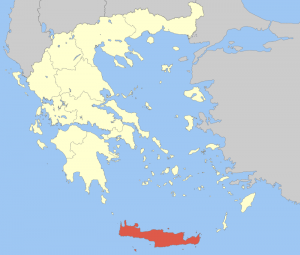 Crete Map, Greece