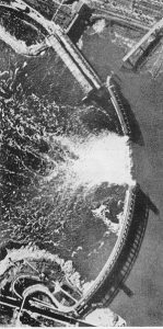 Soviet engineers have blasted a massive hole in the Dnieper Dam, biggest hydroelectric dam in Europe, to flood advancing German troops with millions of tons of water- & kill 1000s of unsuspecting civilians.