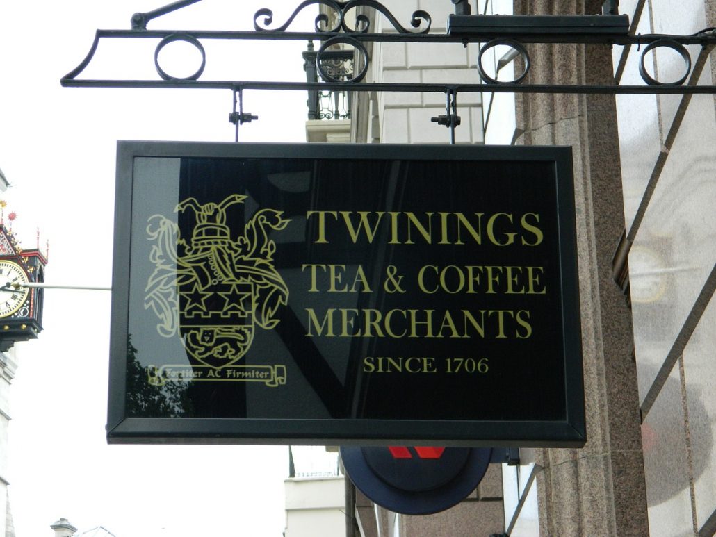 Twinings Tea Coffe Merchants since 1706, 216 Strand London England