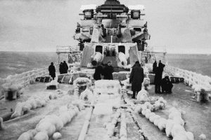 After long, frozen journey through Arctic seas, another Royal Navy convoy arrives in the USSR, carrying vital weapons to try & stop German invasion Arctic convoys face a perilous dilemma: sail too far south, they risk discovery by German bombers; too far north, ships can be trapped in ice: