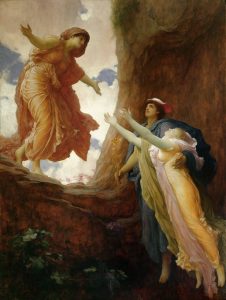 Antik çağda, yeraltı dünyasına (Hades) erişimin dünyanın sonunda olduğu, aynı zamanda Eleusis'teki tanrıçalar Demeter'in kutsallığında olduğu düşünülüyordu. Demeter, Hades tarafından kaçırılan Persephone'un annesiydi.