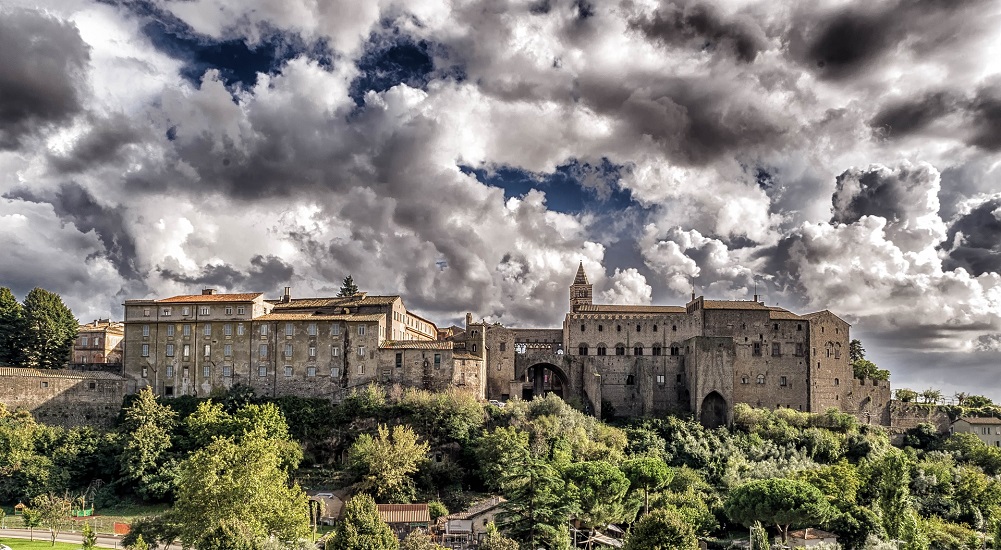 Medieval Viterbo castle Italy