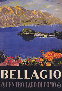 Lago di Como vintage travel posters gallery, Italy Italian lakes