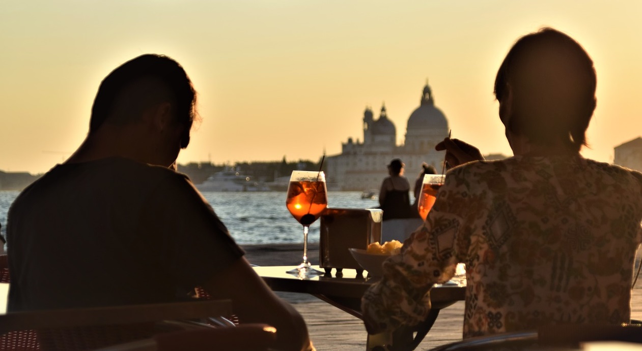 Venice spritz at sunset
