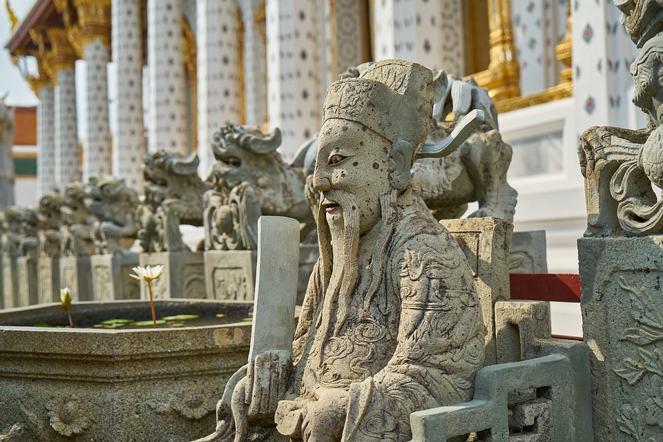 Southeast Asia temple mythology statues