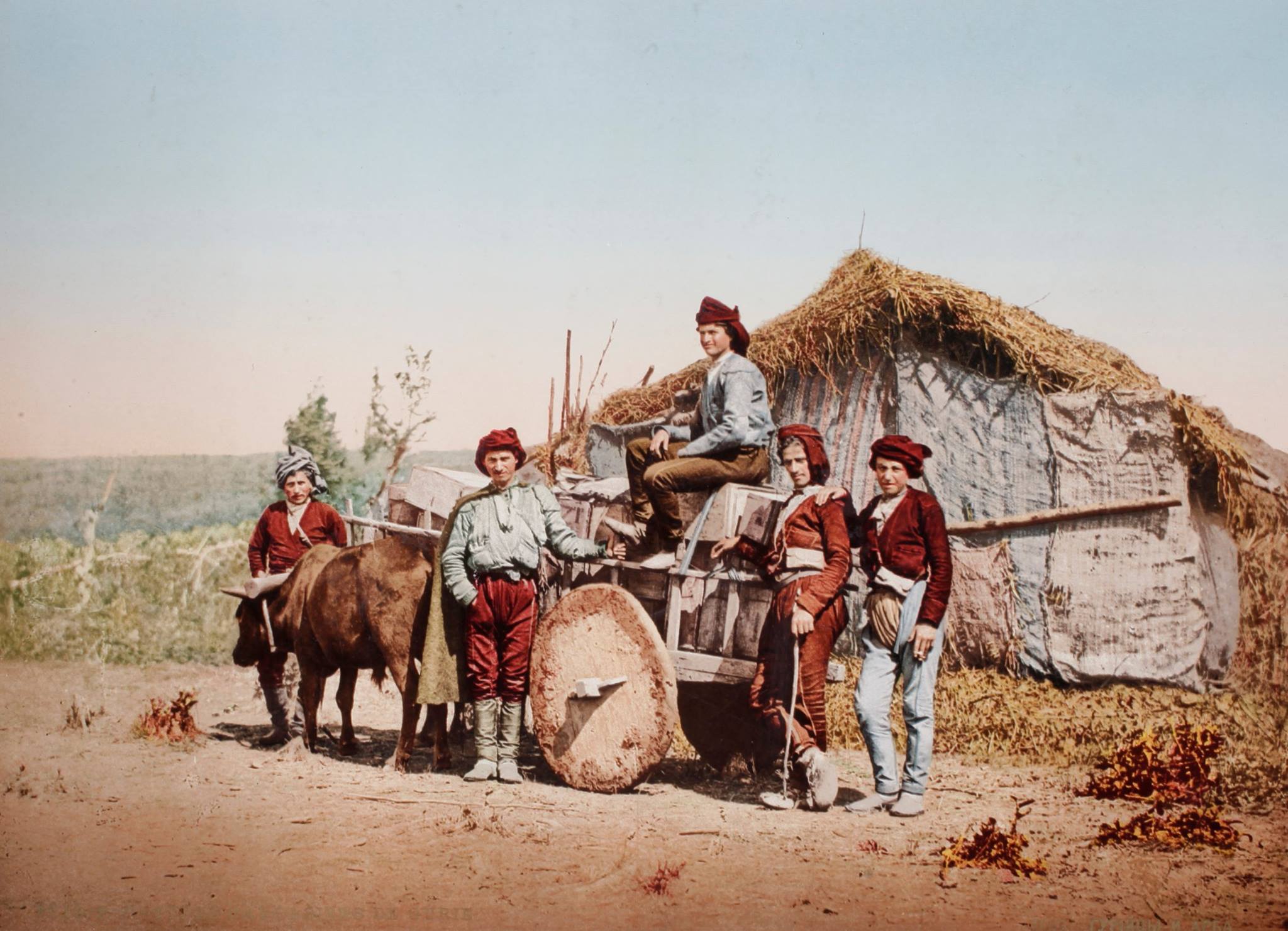 Georgian Farmers in Kobuleti, Georgia, 1877-78 at Russo-Ottoman War (Swiss Camera Museum)