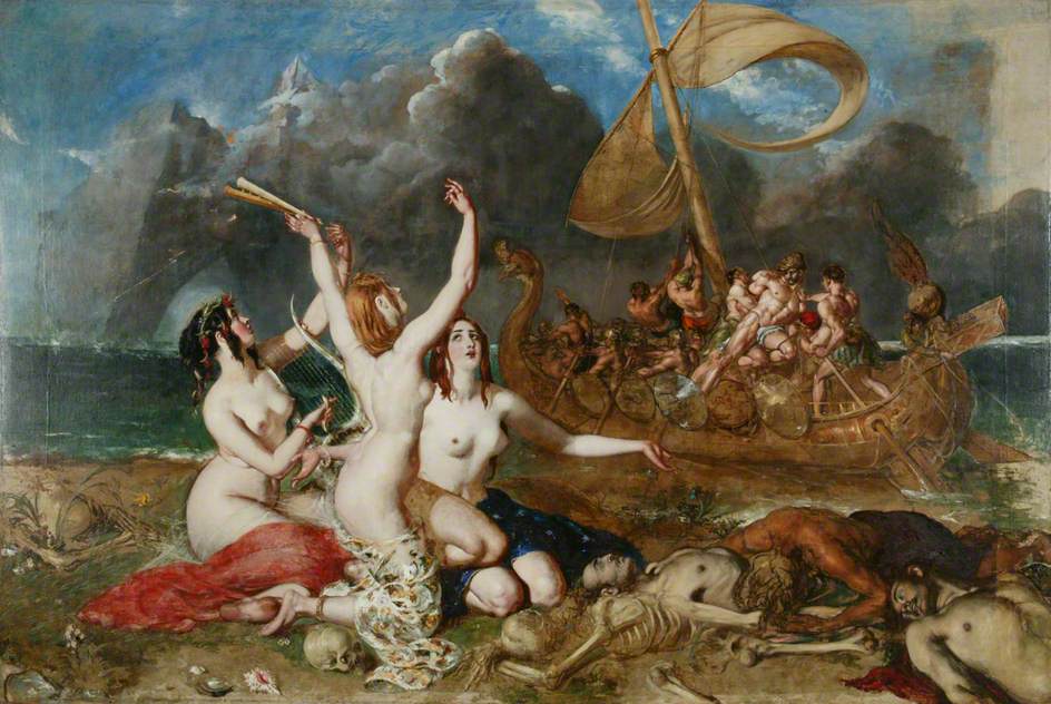 The Sirens of Ulysses (William Etty 1837). (c) Manchester City Galleries; Supplied by The Public Catalogue Foundation