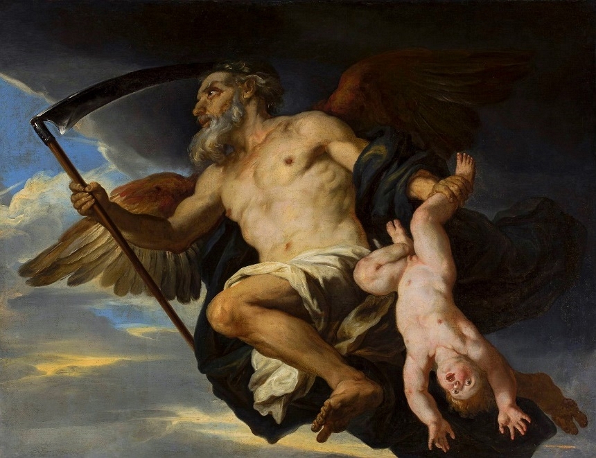 Chronos and his child by Giovanni Francesco Romanelli, National Museum in Warsaw