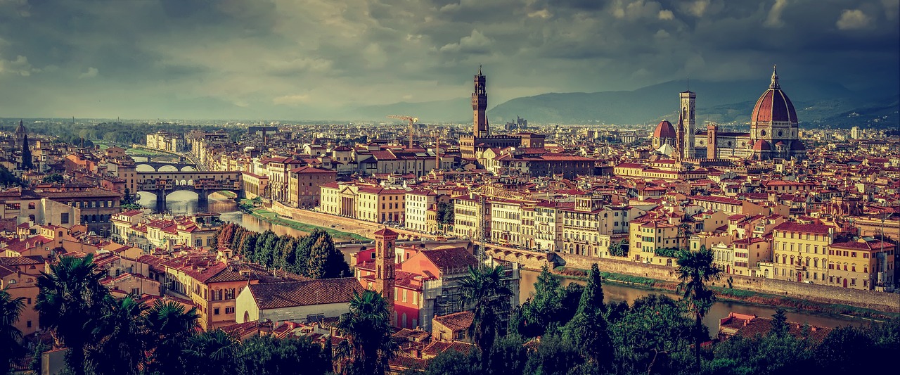 Floransa Tuscany Italya Panorama Firenze