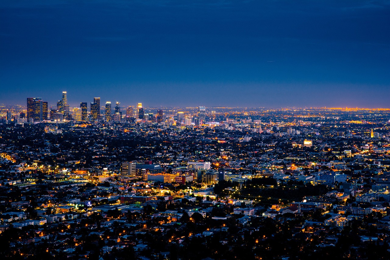 Los Angeles Cityscape Skyline Downtown