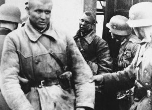 Russian prisoners of war, taken by the Germans on July 7, 1941.