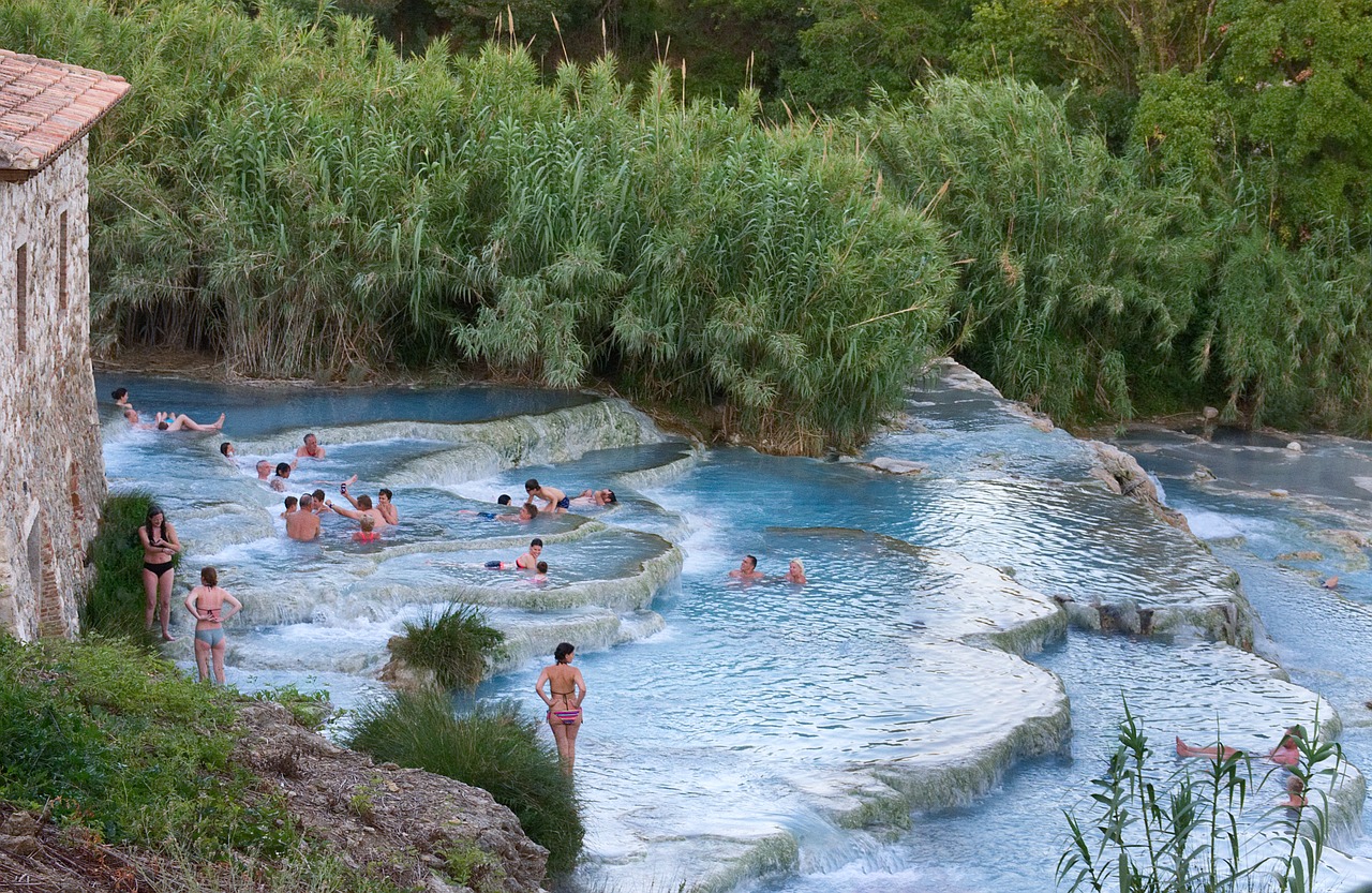 Saturnia baths, Tuscany, Italy