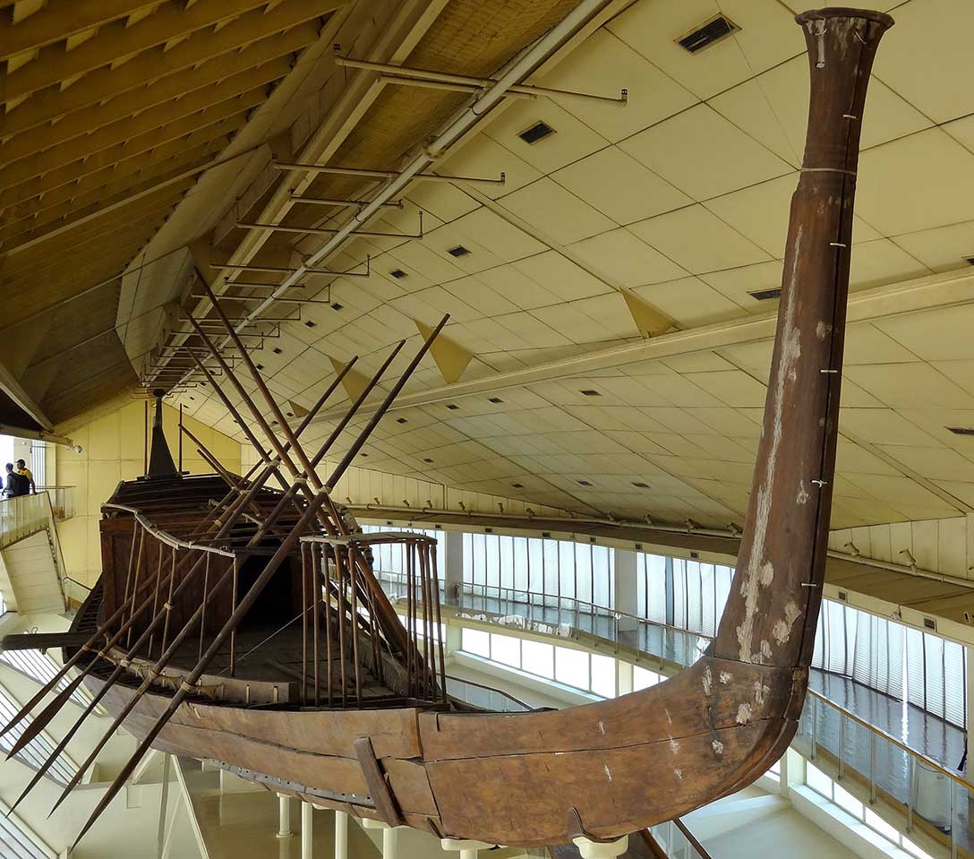 Khufu ship in the Giza Solar boat museum